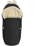 Kaiserbaby Babyschalenfusssack, Schwarz, Naturmaterialien, 40x12x84 cm, unisex,...