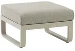 Zebra Loungehocker Fly Lounge, Mokka, Metall, Textil, rechteckig, 68x43.5x70 cm,