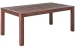 Beliani Gartentisch, Dunkelbraun, Holz, Quadratisch, 180x73x100 cm,...