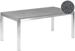 Beliani Gartentisch, Grau, Silber, Stein, Quadratisch, 90x76x180 cm,...
