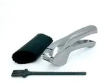 Intirilife Knoblauchpresse, Silber, Metall, 15.5 cm, Kochen, K&uuml;chenhelfer,