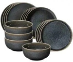 Ritzenhoff Breker Einsteiger-Set, Grau, Keramik, 16-teilig, Rund, 2x2x2 cm, Essen &