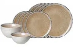 Ritzenhoff Breker Basic-Set, Creme, Keramik, 12-teilig, Rund, 2x2x2 cm, Essen &