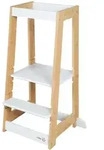 Roba Lernturm, Wei&szlig;, Holz, Bambus, 54x88x43.5 cm, FSC 100%, Babym&ouml;bel, Hochst&uuml;hle