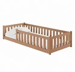 Kids Collective Bodenbett, Braun, Holz, 90x200 cm, Kinder- & Jugendzimmer,