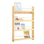 SoBuy B&uuml;cherregal, Natur, Holz, 80x118x12 cm, Kinder- & Jugendzimmer,...