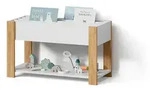 Livinity&reg; Kinderregal, Wei&szlig;, Eiche Artisan, Holzwerkstoff, 2 F&auml;cher,...