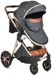 Moni Kinderwagen, Schwarz, Metall, 60x120x90 cm, unisex, Baby on Tour, Kinderwagen,