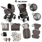 ABC Design Kinderwagenset Salsa 5 Air Starter Set, Creme, Graubraun, Textil,