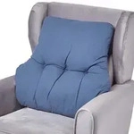 Homescapes R&uuml;ckenkissen, Dunkelblau, Textil, F&uuml;llung: Polyester, 68x15 cm,
