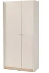 Masseno Dreht&uuml;renschrank, Beige, Holzwerkstoff, Rechteckig, 90x195x52 cm,