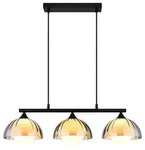 Globo Lighting H&auml;ngeleuchte, Schwarz, Glas, F, 20x120x70 cm, Lampen &...