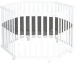Roba Laufgitter, Wei&szlig;, Holzwerkstoff, Sechseckig, 118.5x72.5x103.5 cm, Babym&ouml;bel,