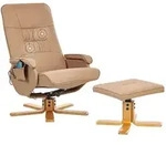 Beliani Massagestuhl, Hellbraun, Kunststoff, 68x98x50 cm, Wohnzimmer, Sessel,