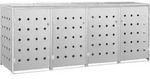 Deluke 4Er, Silber, Metall, 276x115x77.5 cm, Aufbewahrung & Schutzh&uuml;llen