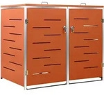 Deluke 2Er, Orange, Metall, 138x115.5x77.5 cm, Aufbewahrung & Schutzh&uuml;llen
