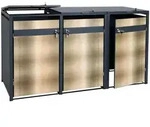 Proregal M&uuml;lltonnenbox, Gold, Metall, 200x117x80 cm, Aufbewahrung &...