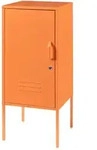 [en.casa] Nachttisch, Orange, Metall, 35x82x35 cm, Schlafzimmer, Nachttische
