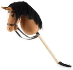 Bieco Spielwaren Hobby-Horse, Braun, Textil, 35x79 cm, Spielzeug, Babyspielzeug,