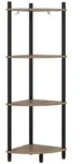 Vicco Eckregal, Honigeiche, Anthrazit, Holzwerkstoff, Formgebogen, 29x102.5x29...