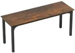 Homcom Schreibtisch, Braun, Metall, Nachbildung, Rechteckig, eckig, 60x75x180...