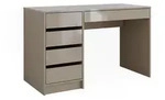 Vicco Schreibtisch, Greige, Holzwerkstoff, 5 Schubladen, Rechteckig, 55x75x120 cm,