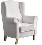 Beautysofa Ohrensessel, Beige, Holz, 1-Sitzer, 88x118x86 cm, Wohnzimmer, Sessel,