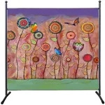 Quick Star Paravent, Mehrfarbig, Dunkelorange, Metall, 178x180 cm, Sonnen- &