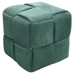Mid.you Pouf, Dunkelgr&uuml;n, Textil, 40x40x40 cm, Sitzfl&auml;che gepolstert, Indoor,