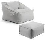 Mokebo Outdoor, Grau, Textil, 80x60x83 cm, Oeko-Tex&reg;, Gartenm&ouml;bel,
