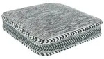 Beliani Pouf, Gr&uuml;n, Naturmaterialien, 1-Sitzer, Quadratisch, 60x12x60 cm,