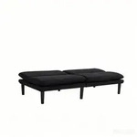Modfu 2-Sitzer-Sofa, Schwarz, Textil, 84x67x167 cm, Wohnzimmer, Sofas & Couches,
