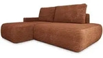 Masseno Ecksofa, Braun, Textil, 4-Sitzer, L-Form, 277x160 cm, Wohnzimmer, Sofas...