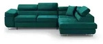 Beautysofa Eckschlafsofa, Dunkelgr&uuml;n, Textil, L-Form,L-Form, 275x203 cm,...