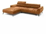 Massivmoebel24 Ecksofa, Rost, Kunststoff, Echtholz, 286x184 cm, Wohnzimmer,...