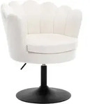 Woltu Drehstuhl, Beige, Metall, S&auml;ule, 65x71x61 cm, Arbeitszimmer,...