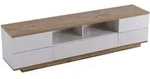 Stilvora Lowboard, Wei&szlig;, Metall, Holzwerkstoff, 4 F&auml;cher,...
