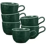 Seltmann Weiden Kaffeetassen, Dunkelgr&uuml;n, Keramik, 0.26 L, Rund, Kaffee & Tee,