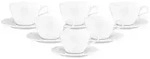 Seltmann Weiden Milchkaffeetassen, Wei&szlig;, Keramik, 0.37 L, Rund, 16.6x9x16.6 cm,