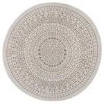 Hanse Home Outdoorteppich Twin, Creme, Cappuccino, Kunststoff, Mandala, rund,