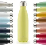 Blumtal Thermosflasche, Hellgelb, Metall, 0.5 L, Zylindrisch, Lfgb, h&auml;lt warm,