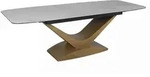 Feldmann-Wohnen Esstisch, Wei&szlig;, Braun, Holzwerkstoff, 240x76x95 cm, Esszimmer,