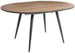 Beliani Esstisch, Braun, Holzwerkstoff, 6-Sitzer, Oval, 112x77x110 cm,...