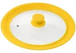 bremermann Universal-Glasdeckel,, Gelb, Glas, 29.5x5.5x29.5 cm, Kochen, T&ouml;pfe,
