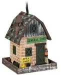 Relaxdays Vogelhaus, Braun, Holz, 18x23x18 cm, Gartenzubeh&ouml;r, Gartenpflege,