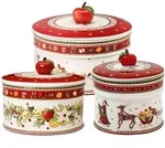 Villeroy & Boch Geb&auml;ckdosen-Set, Mehrfarbig, Keramik, Rund, 2x2x2 cm,