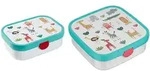 Mepal Brotdosen-Set, Wei&szlig;, T&uuml;rkis, Kunststoff, 2x2x2 cm, K&uuml;chenzubeh&ouml;r,