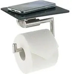 bremermann Toilettenpapierhalter, Grau, Metall, 17x13.4x13.5 cm, Badaccessoires