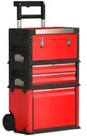Homcom Werkstattwagen, Rot, Metall, 32x72x52 cm, Freizeit, Heimwerken,