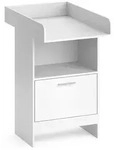 Vicco Wickelkommode, Wei&szlig;, Holzwerkstoff, 2 F&auml;cher, 1 Schubladen, Rechteckig,